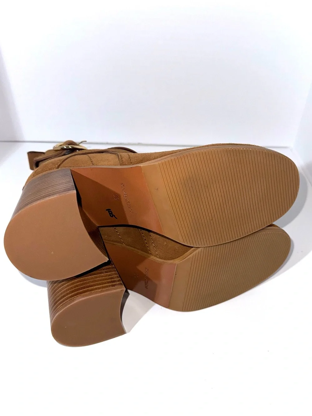 See By Chloe Lyna Brown Suede Ankle Boots